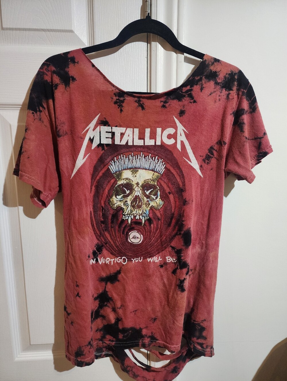 Metalica Ty-dyed Rock Band Tshirt (Obliterated) Back Design